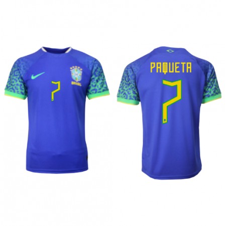 Brazilië Lucas Paqueta 7 Uitshirt WK voetbal 2022